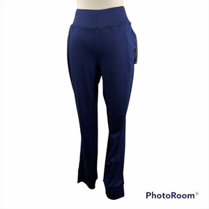 NWT JONES NEW YORK Blue Navy Polyester Spandex Track‎ Pants (M)